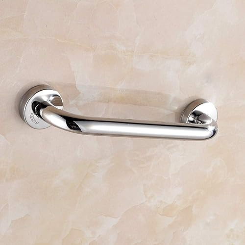 ZGHQHCDRH portastuzzicadenti, Corrimano Antiscivolo Senza Barriere for WC, portasciugamani con Finitura Lucida(50Cm(20Inch))