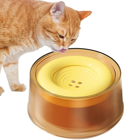 Cuenco de Agua para Perros 1.2 L Con Disco Flotante Alimentador