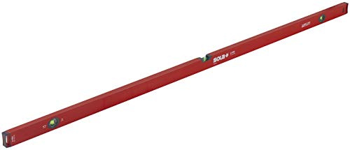 SOLA LSX72 X PRO - Livella a bolla d'aria con profilo in alluminio con 3 fiale ingrandite al 60%, 182 cm