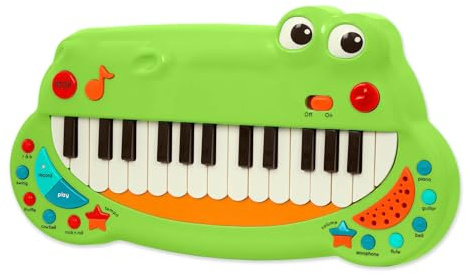 Battat – Toddler Musical Instrument – Animal Keyboard Piano With 5 Settings – Crocodile Piano – 2 Years+