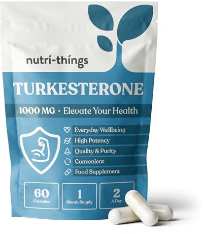 Turkesterone Capsules | Muscle Recovery and Muscle Growth Supplement | Max Strength 1000mg Per Serving | 60 Capsules