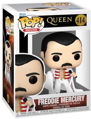 Funko Pop! Rocks: Queen - Freddie Mercury with Cape - Vinyl-Sammelfigur - Geschenkidee - Offizielle Handelswaren - Spielzeug Für Kinder und Erwachsene - Music Fans - Modellfigur Für Sammler