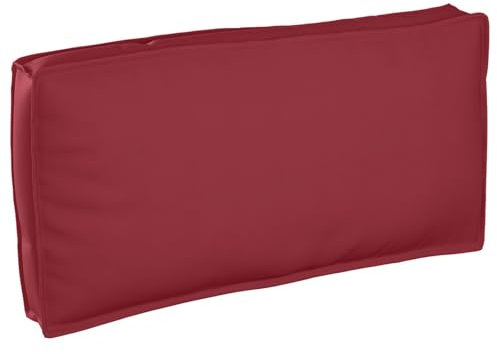 vidaXL pallet cushion seat/backrest - wine red 120x60x12 cm - oxford fabric indoor furniture lounge/sofa