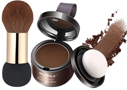 Kivinia Stick de Poudre pour Cheveux, Retouche et Couverture Temporaire pour Cheveux Blanc, Racines et Sourcils, Retouche Racine Instantané, Quick Hair Cover Root Touch Up Hairline Powder - Marron