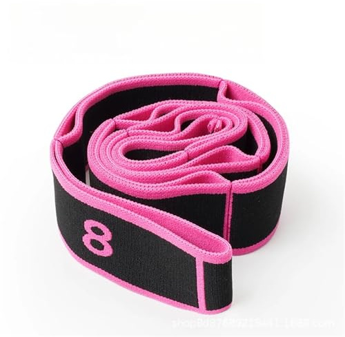 cinghia yoga Cintura elastica for yoga, danza, ginnastica, allenamento, cintura for, resistenza, Pilates, esercizi, da trazione(Color4)