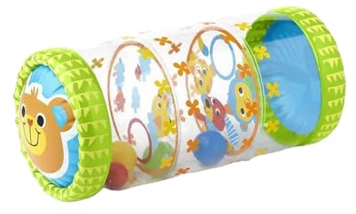 harayaa Crawl Roller Toy Motor Skills Development Inflatable Crawling Roller PVC Rolling Drum Safe Material Easy Inflation Suitable for Education Ho