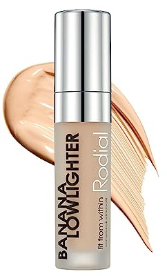 Rodial Banana Lowlighter Liquid Concealer & Color Corrector 0.1 fl oz, Yellow Under Eye Brightener for Dark Circles, With Hyaluronic Acid, Vitamin E & Caffeine for a Lightweight, Natural Finish