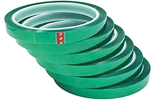 Los Eventos de la Tata. PACK 6 unidades de Cinta Térmica Adhesiva verde especial para sublimar, resistente a altas temperaturas |No Mancha (6 Unidades)
