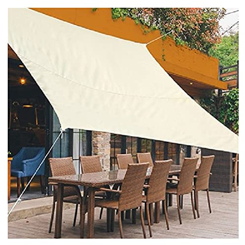 Sun Shade Sail Rectangle Awning 95% UV Block Garden Patio Canopy Create A Shadow Area for Outdoor Party Lawn Pergola Decking (Color : Beige Size : 3x3m) (Beige 3x7m)