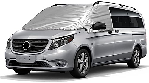 JinsenTGG Cubierta de Parabrisas Delantero Reemplazo para Mercedes-Benz Vito W447 2015-2022, Cubierta de la Pantalla Delantera de Coche, Protección Solar Impermeable, Protección contra Hielo Nieve