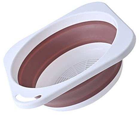 OKUMEYR Klappbares Waschbecken Reisewaschwanne Waschbecken Mit Griffen Baby Waschschüssel Zusammenklappbares Babybecken Haarwaschbecken Gemüsewäsche Küchenbecken Tpr Reisen Haushalt Fußbad