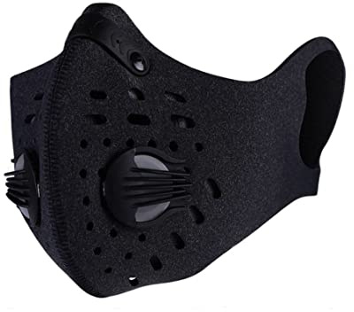 Máscara de Polvo de Carbono Activado máscara de contaminación contra el Polen alérgenos mascarilla de Escape de Gas de Escape Filtrado PM2.5 Máscara para Correr el Ciclismo Actividades al Aire Libre