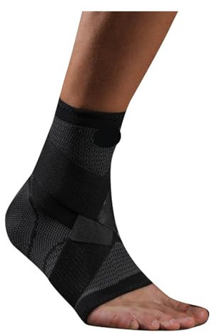 JMORCO Sprunggelenkbandage 1 PCS Nylon Strap Gürtel Kompression Knöchel Brace Unterstützung Outdoor Sport Fußball sprunggelenk Schutz(Black,XL)