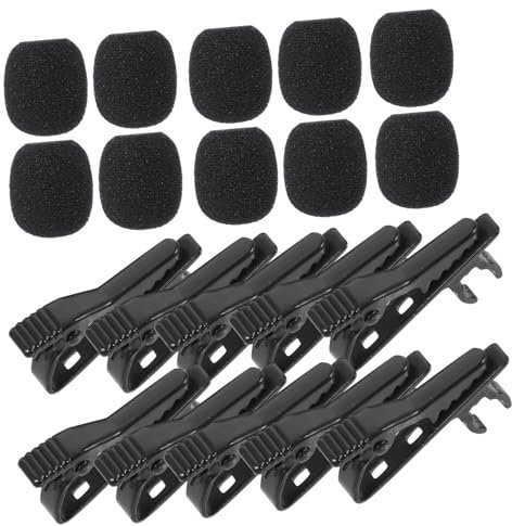 NULYLU 10stücke Mikrofon-krawatten-clip Revers-mikrofon-clip Für Hemd Kragen Taschen Sprachaufnahmen Videokonferenzen