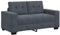vidaXL Zweisitzer-Sofa Dunkelgrau 120 cm Samt