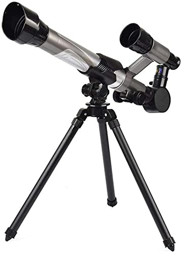 Telescopio per Bambini, Adulti e Principianti, con treppiede, binocolo con Zoom HD, Regalo per l'utente per Esplorare Lo Spazio, Luna e Stelle necessarie