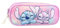 mybagstory Stitch & Angel Disney Federmäppchen, 22 x 9 x 8 cm | Schüleretui mit 2 Fächern | Aufbewahrung für Bleistifte | offizielles Design Mädchen Pastellfarben | Zubehör für die Grundschule, Stitch