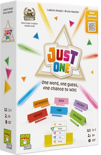 Asmodee | Just One | Family Party Card Game | Ages 8+ | 3-7 Players | 20 Minutes Playing Time
