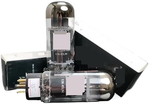 Kit de Amplificador electrónico de válvulas de Audio UK-EL34 UKEL34 for actualización de válvulas de vacío EL34 EL34C 6CA7 6P3P 6L6(4pcs Matched Quad)