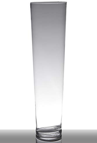 INNA-Glas golvvase Glas Lorena, tratt – rund, klar, 70 cm, Ø 19 cm