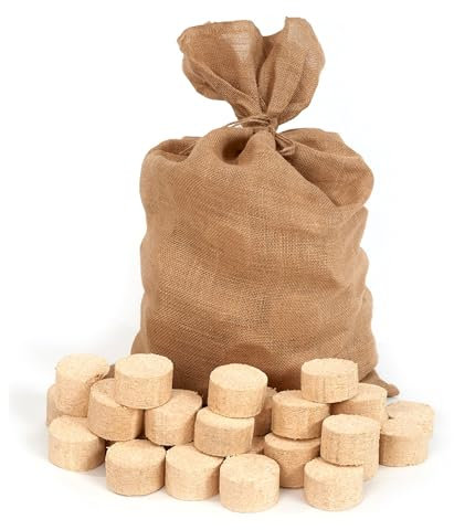 Floranica Bricchetti Legno pressato 100% 12,5 kg Pellet per Stufa Bricchetti Ideali per Caminetto Stufa Legnetti accendifuoco Legna da ardere Alto Potere Calorifico Basso Fumo