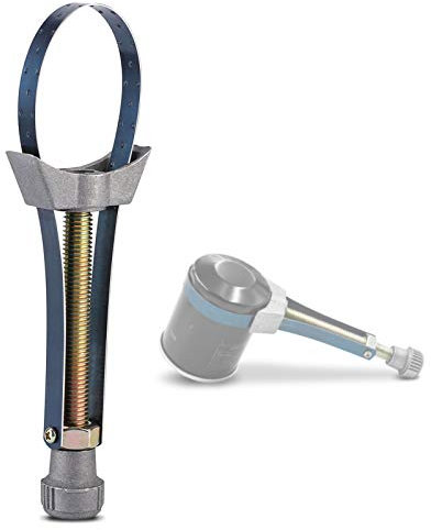Yosoo Health Gear Ölfilter-Entfernungsbandschlüssel, Ölfilter-Entfernungswerkzeug Aluminium-Bandschlüssel-Durchmesser Einstellbar 60 mm bis 120 mm HNH