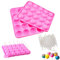 Stampi per cake pop da forno, Stampi per Lecca Lecca in Silicone da 2 Pezzi, Bastoncini per Cake pop con 100 Pezzi per Dolci, Cioccolato