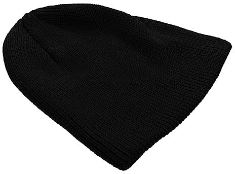 Holibanna Wollstrickmütze Damen Herbst Winter Einfarbig Warmes Material Mit Ohrenschutz Für Outdoor Freizeit