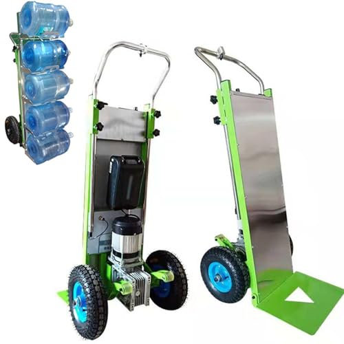 MAYFABD Diables électriques pour Monte Escaliers Chariot Robuste de 250Kg Diables électriques pour Monter Les Escaliers avec Batterie Li de 36 Ah pour Entrepôt Logistique Familial,Vert