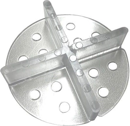 Karl Dahm Lot de 25 croisillons de joints plats de 3 mm avec assiette, croix de carrelage, idéal pour plaques en céramique et pierre naturelle, carrelage I Croisillon de joint de 3 mm