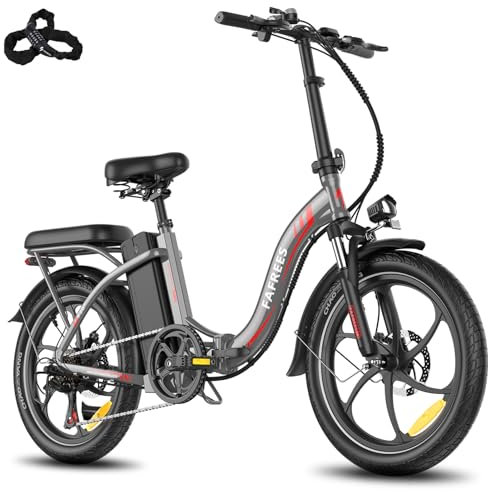 2025 Fatbike F20+ Ebike Bicicleta plegable de 20 pulgadas con batería de 36 V 20 Ah [oficial] Mujer Bicicleta Eléctrica Hombre 250 W, Fatbike Ebike para adultos 140 kg, E Mountain Bike 20° (Gris)