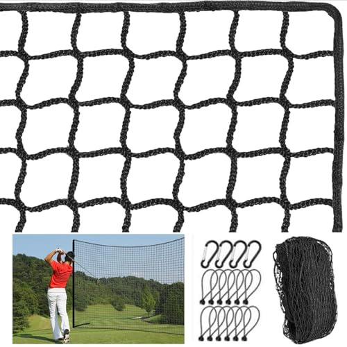 Red Porteria,Red De Poliéster para Práctica De Golf De 3X 3 Cm,Red De Polietileno De Alta Densidad Anudada De 3 Mm,para Golf,Béisbol,Hockey,Etc.,con Hebilla De Seguridad y Cable Elástico