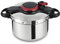 Tefal Clipso Minut Easy - Stainless Steel Pressure Cooker with 5 Safety Systems and Easy Closure with One Hand, Black 7.5 Litros multicoloured