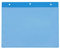 Kennzeichnungstasche mit Aufhängelochung (blau, A4 quer)