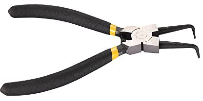 WOOSTAR Punta a 90 Gradi Impugnature Gialle Curvatura Interna Pinza per Anelli di Sicurezza