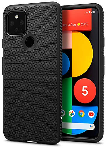 Spigen Liquid Air Case Compatible with Pixel 5 - Matte Black