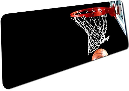 Alfombrilla de Ratón con Paisaje de Baloncesto, Alfombrilla de Ratón Xl para Ordenador de Juegos, Accesorios para Juegos, Alfombrilla de Ratón, Regalos