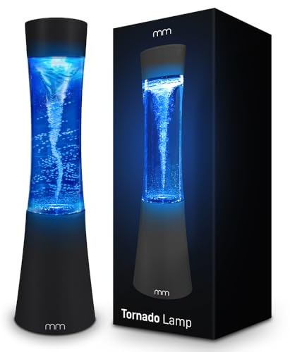 mikamax Tornado - Lampada LED da notte e da scrivania, luce d'atmosfera mobile con effetto tornado