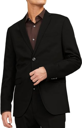 JACK & JONES Jprfranco Blazer Noos, Uomo Camicia casual, Nero, 56