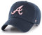 '47 MLB Navy Pink Clean Up Adjustable Hat Cap, Adult One Size, Atlanta Braves Navy Pink, Einheitsgr��e