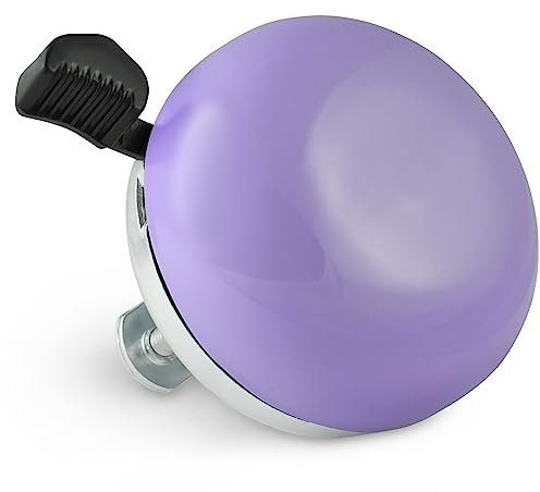 MARQUE Beach Cruiser Bike Bell – Classic Bicycle Bell Design for Adults and Kids with Traditional Ring Sound (Purple)