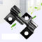jackfru WPC Clips 100 Pcs, Terrassenclips, WPC Dielen Befestigungsclips 6.5mm Edelstahl Befestigungs Clips (100, Schwarz, 6.5mm)