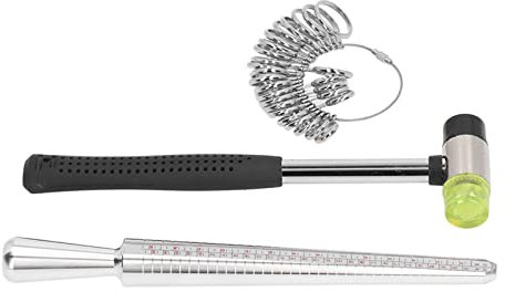 Ringmaß-Messwerkzeug, Schmuck-Set, Damen, Maßmacher, Inklusive Ringdorn, Stab, Herren, 4 Größen, Stab, Mann, Herren, Damen, Damen, Ring