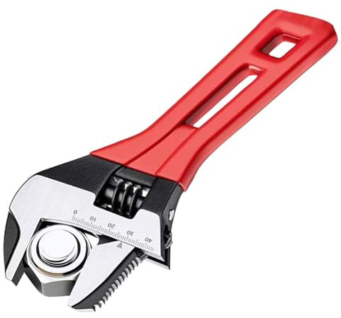 Clé à molette réglable, outil clé | Clé dynamométrique à grande ouverture avec poignée ergonomique,Clé dynamométrique d'outils à main, accessoires de salle de bains pour canalisation de plomberie pour