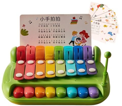 Yonuaret piano xylophon – musikleksak tidig utbildning | piano xylofon slaginstrument, för flickor dagis vardagsrum