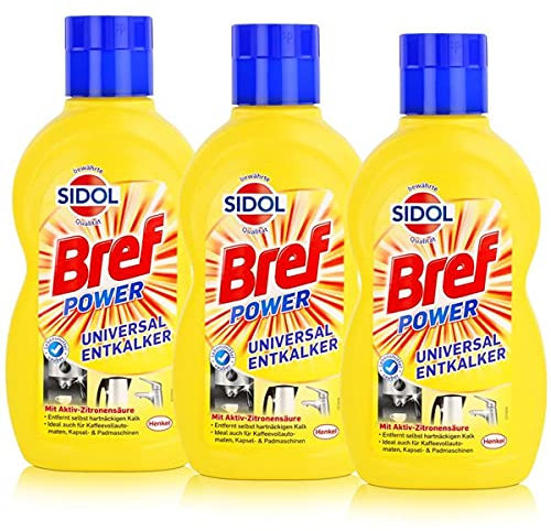 Sidol Universal-Entkalker 500 ml - Mit Aktiv-Zitronensäure (3er Pack)