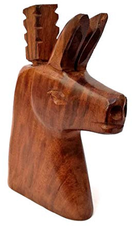 Chiltepin Pepper Grinder, Ironwood Handmade Chili Crusher (Donkey)