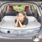 KMZ SUV Luftmatratze mit eingebauter elektrischer Pumpe - Verdickte und geflockte Auto-Bettmatratze für Reisen und Camping - 300 kg Tragfähigkeit - Grau