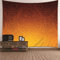 BCughia Wandbehang, Wandtuch Farbverlauf Orange Polyester Indisches Ethnisches Muster Wandteppich 260x240cm (102 x 94) Wandschmuck Geschenk