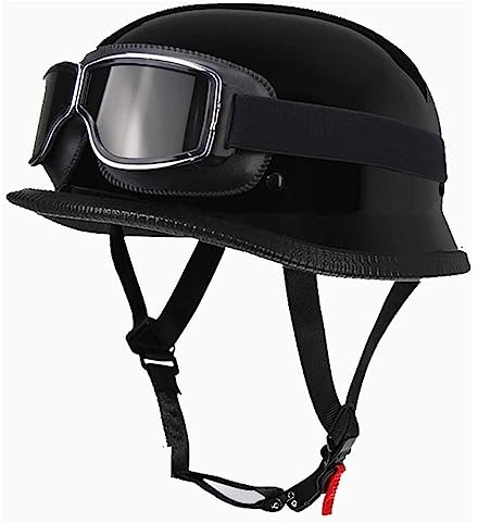 Retro Deutsche Halbhelm Halbschalenhelm Motorradhelm ECE Zertifiziert